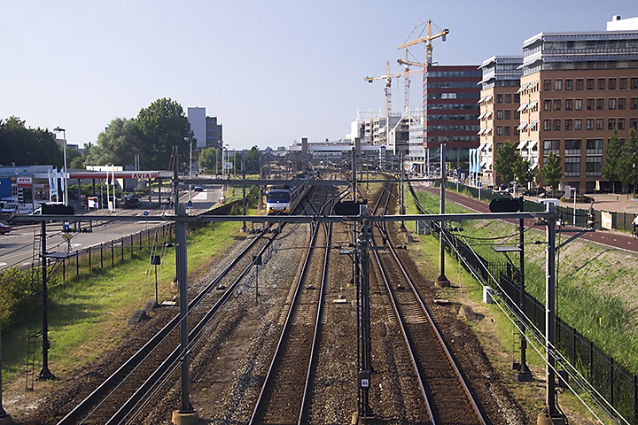 Our railroad station (not very visible) and environment. Just wondering how this will look next year.