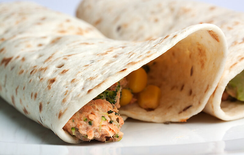 May 25 – Wraps with creamy salmon