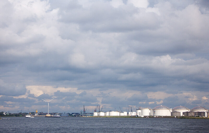 A snapshot from the ferry with a nice sky.