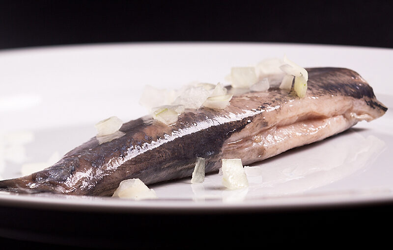 A delicious surprise when I got home. Raw herring with onions!