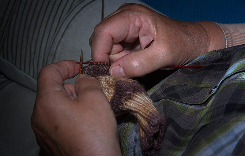 Jun 06 – Knitting in progress