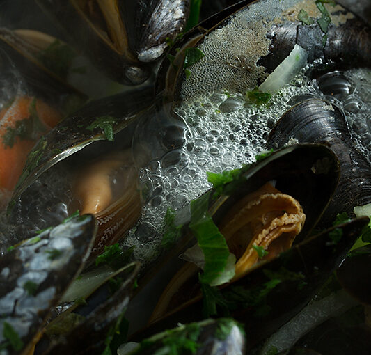 Aug 12 – Cooking mussels