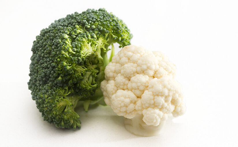 Broccoli and cauliflower. Needed both of them today.