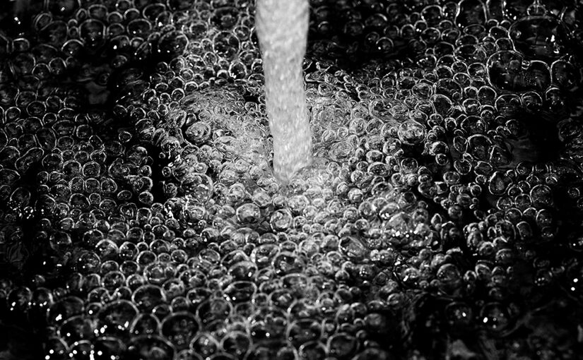 Cleaning mussels here for a nice meal.