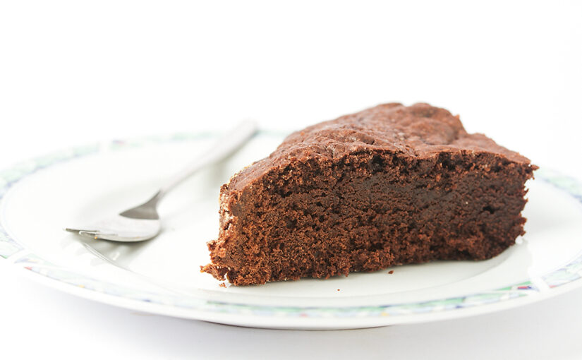Hmm! Chocolate cake for me this evening, baked by my wife.