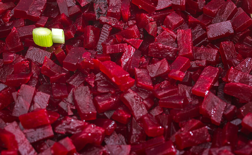 Probably because it is beet ;) Start of a quiche with beet, salmon and cream cheese