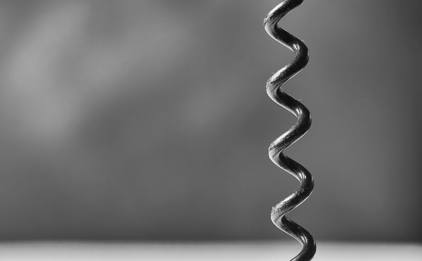 Dusty old corkscrew